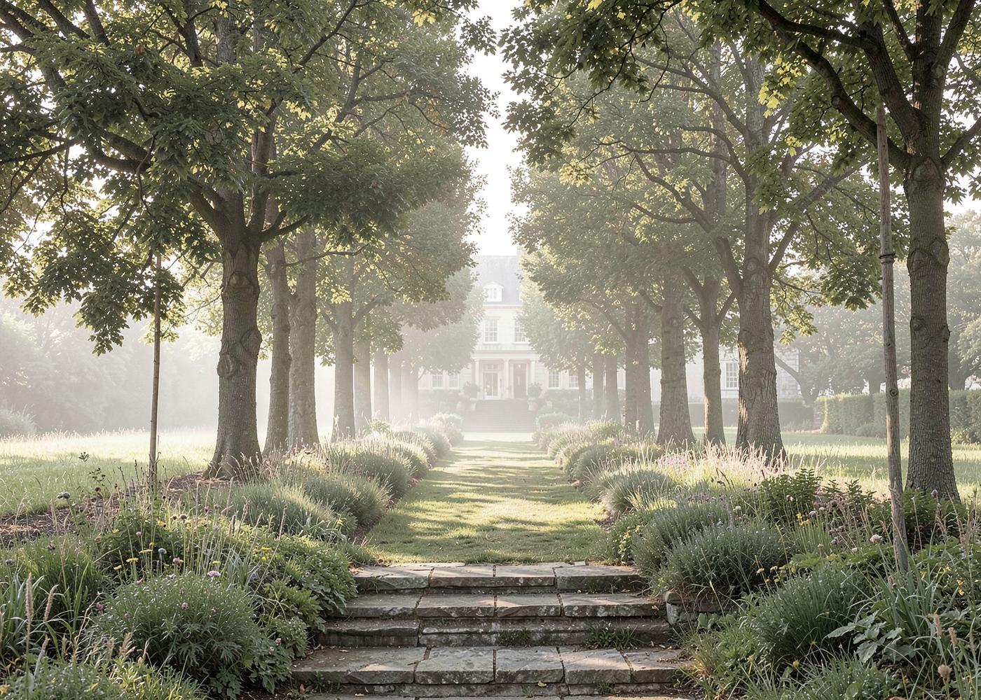 The Reach East — estate garden in Eastern Shore, MD