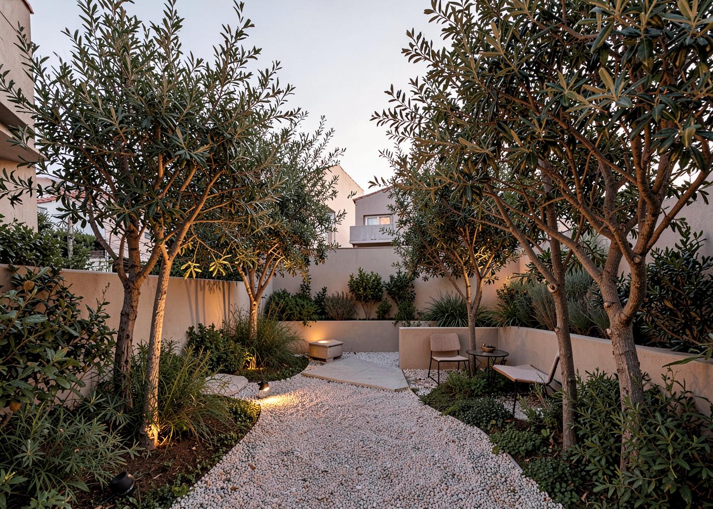 The Gravel Court — town garden in Santa Barbara, CA